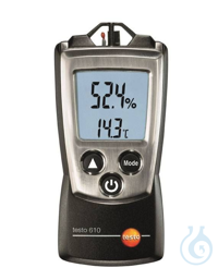 testo 610 - Thermohygrometer Mit dem Thermohygrometer testo 610 können Sie schnell und präzise...